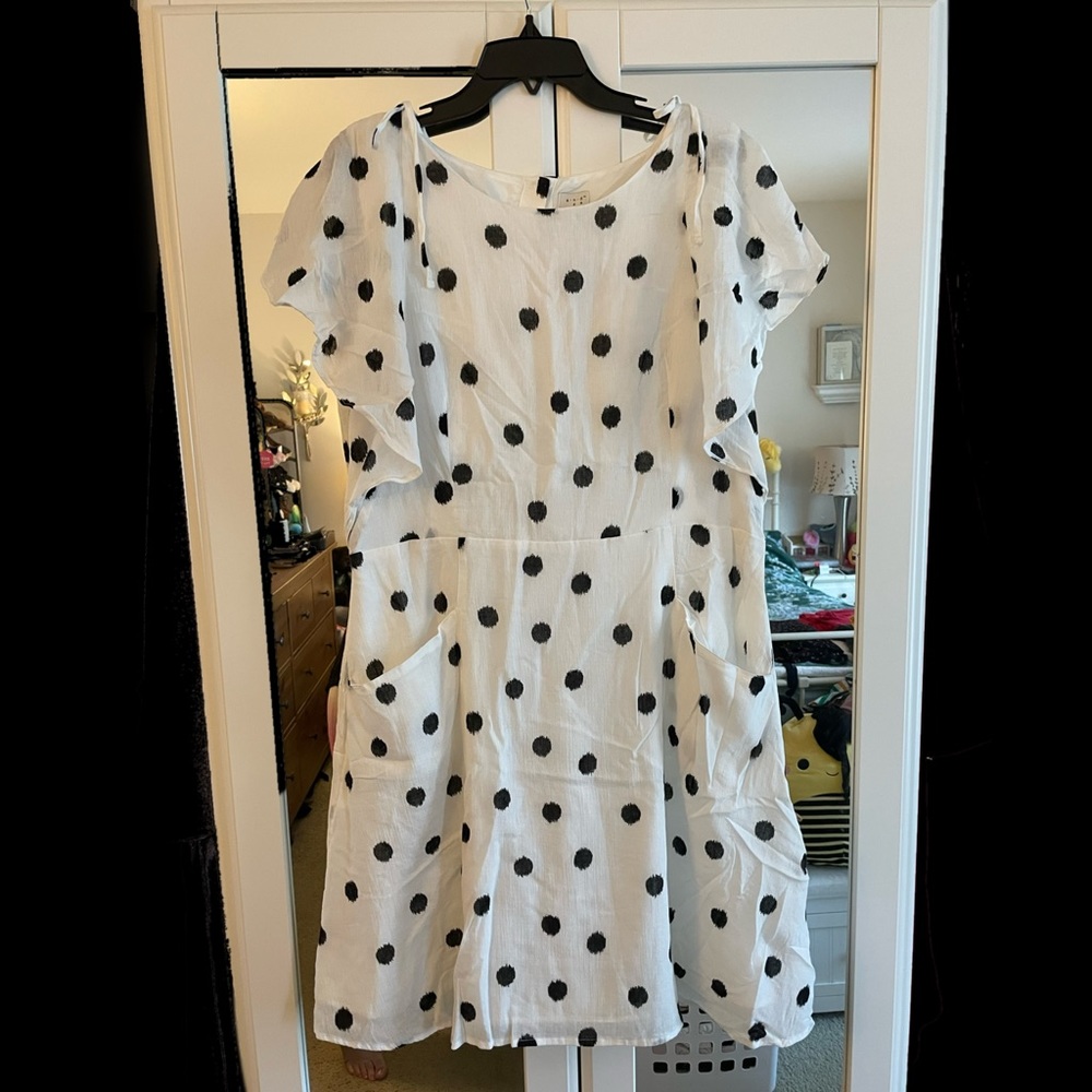 Target / A New Day summer flutter sleeve polka dot dress size XL